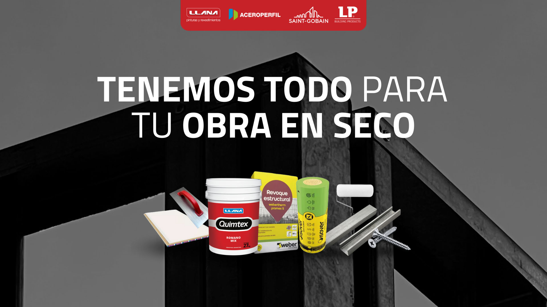 Banner web edifiseco - tenemos todo para tu obra en seco