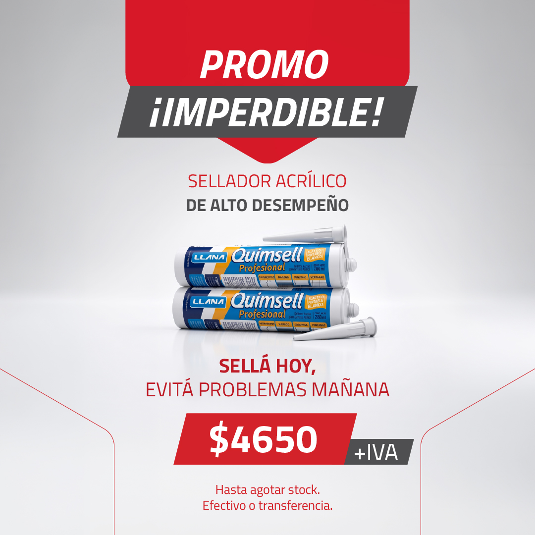promo imperdible de Edifiseco: sellador acrilico de alto desempeño