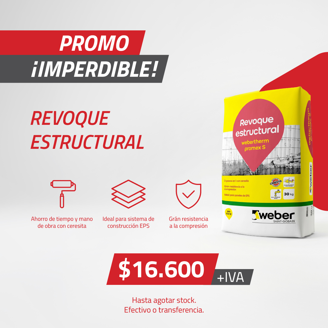 promo imperdible de Edifiseco: revoque estructural