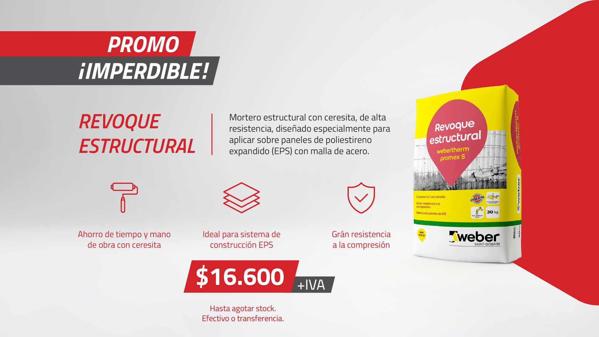 promo imperdible de Edifiseco: revoque estructural